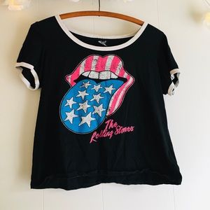 Rolling Stones Crop Top